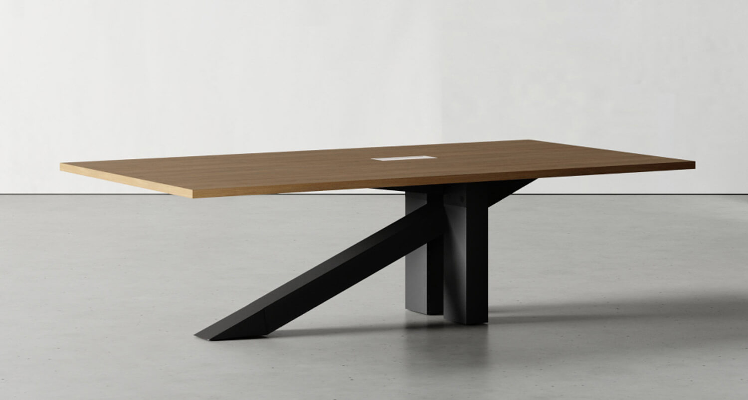 Onyx Designer Black Frame Meeting Table